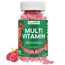 Multivitamine Gummies voor Volwassenen, Dagelijkse Gummy Vitamine voor Vrouwen & Mannen, Immuun Ondersteuning Multivitamine Supplement, Ault Multi VIT Vitamine met Vitaminen A, C, D, E, B-6, B-12, Zink - 60 Gummies