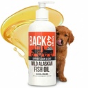 BACK 40 Honden Wilde Alaska Visolie voor honden, huid en jas Supplement voor honden en katten, Omega-3-Rich Zalm en Pollock Oil, EPA & DHA Hondenzalmolie voor hersenen, hart, en gewrichten 16 fl oz (473 ml)