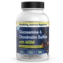 Glucosamine Chondroïtine MSM Supplément pour la santé des articulations et des os - 120 capsules