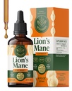 Teinture de la crinière HERBAMAMA Lions - Vegan Focus & Nerve Support with Lion's Mane Mushroom Extract - Hericium Erinaceus Supplément de soutien au cerveau - Non-OGM, sans alcool et sans sucre - Approvisionnement de 84 jours