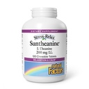 Natuurlijke factoren Suntheanine L-Theanine 100 mg - Health Supplement for Calm Outlook - L-Theanine Supplement ondersteunt ontspannende slaap en hulpmiddelen tegen slaperigheid - 120 kauwtabletten (60 porties)
