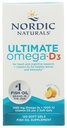 Nordic Naturals Ultimate Omega-D3, Citroensmaak - 120 Zachte Gels - 1280 mg Omega-3 + 1000 IE Vitamine D3 - EPA & DHA - Promoot Hersenen, Harten, & Immune Gezondheid - 60 porties