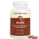 Véritables champignons Reishi Capsules de champignons - Extraits de champignons biologiques cueillis à la main - Red Reishi pour le bien-être quotidien Tranquil avec bêta-glucanes végan, non-OGM, pas de remplissage de grains, 200 ct