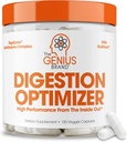The Genius Brand Genius Digestion Optimizer - Digestief supplement voor Gut Health & Immune Support - No Proprietary Blends - Vegan, Non-GMO & Gluten-Free - 135 Veggie Capsules