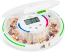 Live Fine Automatic Pill Dispenser met 28 dagen elektronische medicatie Organisator, 6 doseringssjablonen, Easy-Read LCD display, geluid & licht waarschuwingen & sleutel voor