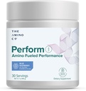 De Amino CO. - Perform pre workout poedersupplement met zuivere EAA Aminozuren en natuurlijke smaak, Stevia Sweatened Voorworkout Energie Boost voor mannen en vrouwen - Blue Raspberry (6,7 oz)