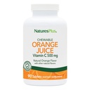 Natures Plus Orange Juice Kauwbare vitamine C - 500 mg, 90 tabletten - High Potency Immune & Vascular Health Support Supplement, Antioxidant - Zacht op de maag - Vegetarisch, Glutenvrije - 90 porties