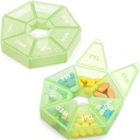 2PCS Wekelijkse pil Organisator Grote 7 dagen pil Box Organisator Dagelijkse Geneeskunde Case voor Vitamine Visolie Pillen Supplementen Artritis Vriendelijk
