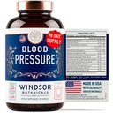 Blood Pressure Support Supplement - Groene Thee, Hibiscus, Hawthorn, Knoflook - Bloeddruk Vitamine, Minerale en geactiveerde Natuurlijken - 3 maanden Levering, 90 Capsules