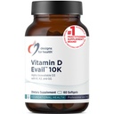 Conceptions pour la santé D-Evail 10K - 10 000 UI de supplément de vitamine D avec vitamine K (K1, K2 comme MK-4) + GG - os, soins cardiovasculaires + immunosupport - Biodisponibilité améliorée Vitamine D3 (60 Softgels)