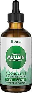 120ml Mullein Leaf Tinctuur - Lung Cleanse - Vegan Lung Detox - Respiratory Health and Immune Support Drops - Natural Supplement Liquid Extract 4 f.oz. Chlorofyl