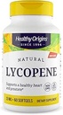 Origines saines Lycopène 15 mg (naturel, non OGM, sans gluten, soutien de la peau, soutien de la prostate), 60 softgels