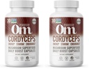 Om Mushroom Superfood Cordyceps Capsules de champignons Superfood Supplément, 90 Comte, 30 Jours, Énergie, Puissance, Support de l'endurance, Superfood Supplément pour la performance sportive (Pack de 2)