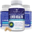 TRUTENTICS Lever Gezondheid Supplement - Melk distel Lever Gezondheid Formule met Artichoke Extract, Dandelion, Kurkuma, en nog veel meer - Natuurlijke Detox Ondersteuning voor mannen en vrouwen - 60 capsules