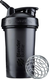 BlenderBattle Classic V2 Shaker Bottle Perfect voor eiwitshakes en pre-workout, 20-ounce, zwart