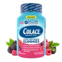 Gommies d'adoucissement du tabouret de colace, doux de Constipation Dépendable Relief Magnésium Citrate Gummies, N°1 Docteur Marque d'adoucissement du tabouret, Berry Aromatisé 60ct