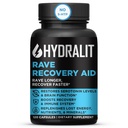 Rave Recovery Aid Vitamines After Party Relief Pills Music Festival Accessoires Rave Essentials Supplément 5 HTP Electrolytes Hydratation Better Mornings Sérotonine Energy Hangover 120 Capsules