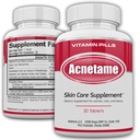 Acne Pillen 30 Dag- Supplementen voor Acne vitamine behandeling- Tabletten om heldere olieachtige huid voor vrouwen, mannen, tieners en volwassenen