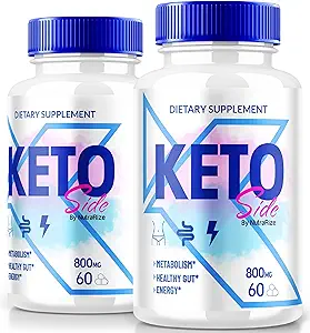 (2 Pack) Capsules latérales de Keto, Supplément Premium pour soutenir un mode de vie actif, Soutien Keto tout naturel pour atteindre un corps en bonne santé, pilules de désintoxication KetoSide Avis (120 Capsules)