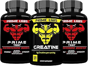 Prime Labs Prime Test (2-pack) + Creatine Capsules (120 st.)