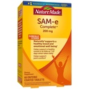 Nature Made SAM-e 200 mg Compleet, Dieetsupplement voor Mood Support, 60 tabletten, 30 dagen levering