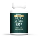 Wellgenix Purvana Max Hair, Skin & Nails Vitamine: Biotin 5000mcg voor verbeterde haargroei, haarverliespreventie voor vrouwen en mannen, Veganistan, Ideaal voor Post Partum & PCOS, 90 Count, Pack of 1