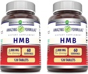 Verbazingwekkende Formules HMB 2000mg per Serving 120 Tablets Supplement 