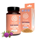 OAT MAMA Biologische Borstvoeding Supplement - 'Slay Mama' Gezegende Thistle & Fenegriek Capsules - Herbal Borstvoeding Blend, Postpartum Ondersteuning voor borstvoeding moeders