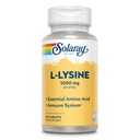 SOLARAY L Lysine - Free-Form Essential Amino Acid - Immune Support Supplement met 1000mg L-Lysine, 1000mg Vitamine C en 25mg Gecheleerd Zink - Lab Geverifieerd, 60-dagen garantie, 30 porties, 90 tabletten