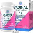Vaginale Probiotica, PH Balance for Women, 70 Miljard CFUs Womens Probiotic for Vaginal Health, Urinary, Odor Control, Flor, Ph Balance & Hormone, with Prebiotic & D-Mannose - Shelf Stable, 60 Caps