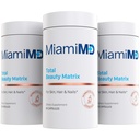 MiamiMD Total Beauty Matrix Collagen Supplementen voor vrouwen - Collageen Capsules met vitamine C voor haar, huid en nagels - Cruelty Free - (60 Capsules) - 3 Pack