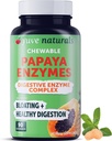 Yuve Natural Papaya Decompensative Enzymes - Suikervrije Kauwbare Candies - Bevordert betere spijsvertering - Constipatie & Bloating Aid, Detox, Leaky Gut Repair & Gas Relief - Vegan, Non-GMO, Glutenvrije - 90ct