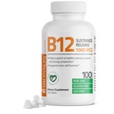 Bronson Vitamine B12 1000 mcg Sustained Release Premium Niet-GMO-tabletten Ondersteunt zenuwstelsel, gezonde hersenfunctie en energieproductie, 100 telling