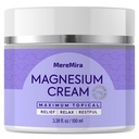 Magnesium crème voor slaap en spierverlichting: Topische nacht Kalmeren en diepe ontspannen Lotion - Restless Cramps Leg & Joint Care Lotion - Lavender 3.38 Fl. Oz.