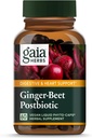 Gaia Kruiden Ginger-Beet Postbiotic - Supplement for Gut & Heart Health Support - Made with Organic Fermented Beets & Gember - Free from Dairy, Soy & Gluten - 60 Vegan Capsules (30 Servings)