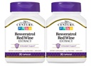 21e eeuw, Resveratrol Red Wine Extract, 90 capsules - 2pc