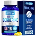 We Like Vitamins Berberine Supplement,1200mg, Pure Max Strength Berberine HCL - 180 Vegetarian Capsules (Gluten Free, Non GMO) - 90 porties