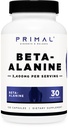 Primal Beta-Alanine Capsules 3400 mg (30 porties, 120 capsules) - Supplement, Glutenvrij & niet-GMO, 850 mg per capsule