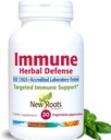 Immune Herbal Defense Supplement (200mg) met Reishi Mushroom, Astragalus Andrographis, Multi Herbal Extract met Vlierbes, Echinacea (30 Capsules)