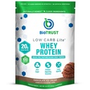 BioTrust Lite à faible teneur en glucides, 20 grammes d'isolat de protéines de lactosérum, 100 calories, enzymes digestives ProHydrolase, non OGM, exemptes de soja et de gluten, sans rBGH (14 portions) (crème glacée chocolatée)