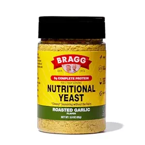 Bragg Nutritional Gist Geroosterde Knoflook Seizoen - 3 oz - Dairy-Free Parmesan Cheese Substitute - Perfect voor salades, Pastas, Popcorn, en meer
