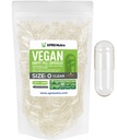 XPRS Nutra Size 0 Empty Capsules - 1000 Count Clear Empty Vegan Capsules - Vegetarian Pills - DIY Vegetable Capsule Filling - Veggie Pill Caps for Do-It-Yourself Supplements