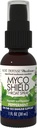 Host Defense MycoShield Throat Spray - Immune Health Support - Dietary Mushroom Supplement with Chaga, Reishi, Turkey Tail & More - On-The-Go Immune Support - Peppermint, 1 fl oz (71 Servings)