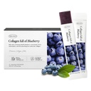 Korean Collageen Jelly Sticks - 25 Blueberry Flavored Marine Collagen Peptide Snacks voor Anti-Aging- Collageen Proteïne Sugar-Free, Travel Packs voor haar en nagel sterkte