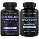 Vitale Vitaminen Multi Collageen Complex Plus Capsules + Resveratrol Capsules