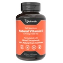 Naturalis Sunflower Vitamin E 670mg (1000 IU) with Mixed Tocopherols | Essential Skin Vitamin & Immune Support | Non-GMO, Soy & Gluten Free | 120 Softgels