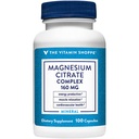 De vitamine Shoppe Magnesium Citrate Complex 160MG, Mineral Supplement dat Bones, Tanden & Energie Productie (100 Capsules) ondersteunt