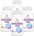 Liposomaal Hyaluronzuur 1000mg, hoge biologische beschikbaarheidHyaluronzuurcapsules, voedingssupplement ondersteuning huid en botten, 240 capsules (verpakking van 4)