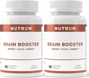 Brain Booster Supplement - Brain Power Nootrope Supplement - Brain Pillen voor Focus, Geheugen, Helderheid, Energie en Betere Concentratie met Alpha-GPC, L-Theanine, Rhodiola, Ginseng, Guarana (pakket van 2)