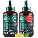 Liquid Collageen Peptiden met Biotin druppels - 30.000 mcg Collageen Liquid voor vrouwen en mannen plus Biotine - Jeugdige huid, haargroei, sterke nagels - Haarvitaminen voor haarverlies - Citroen smaak - 2x2oz